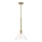 Designers Fountain Willow Creek 60 Watt 1 Light Brushed Gold Pendant with Clear Glass Shade D204M-12P-BG - alternate 1